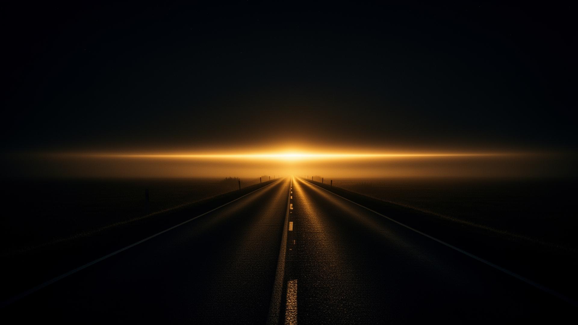 Estrada ao amanhecer